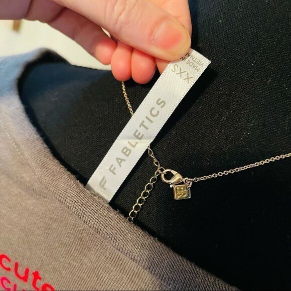 2/$25 RARE Fabletics Cute AF back detail boatneck sweatshirt - Picture 7 of 7